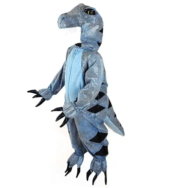 Rechtstreeks Van De Fabrikant Den Goda Fen Kostuum - Dinosaur - Blauw