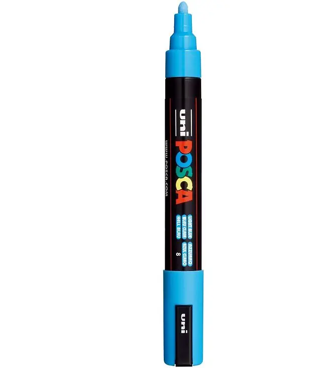 Posca Viltstift - PC-5M - Lichtblauw Fabrieksprijs