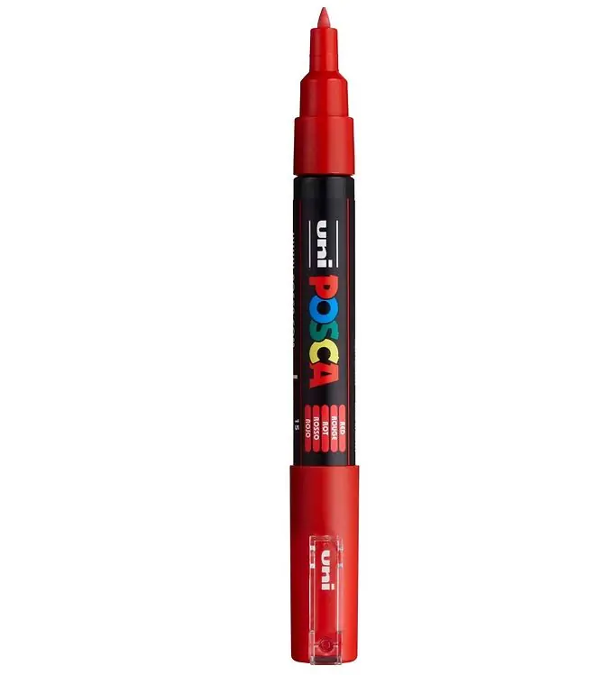 Direct Beschikbaar Posca Viltstift - PC-1m - Rood