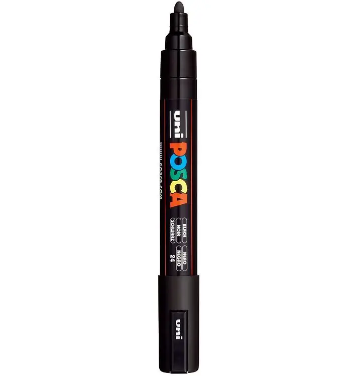 Posca Viltstift - PC-5M - Zwart Voordeelprijs