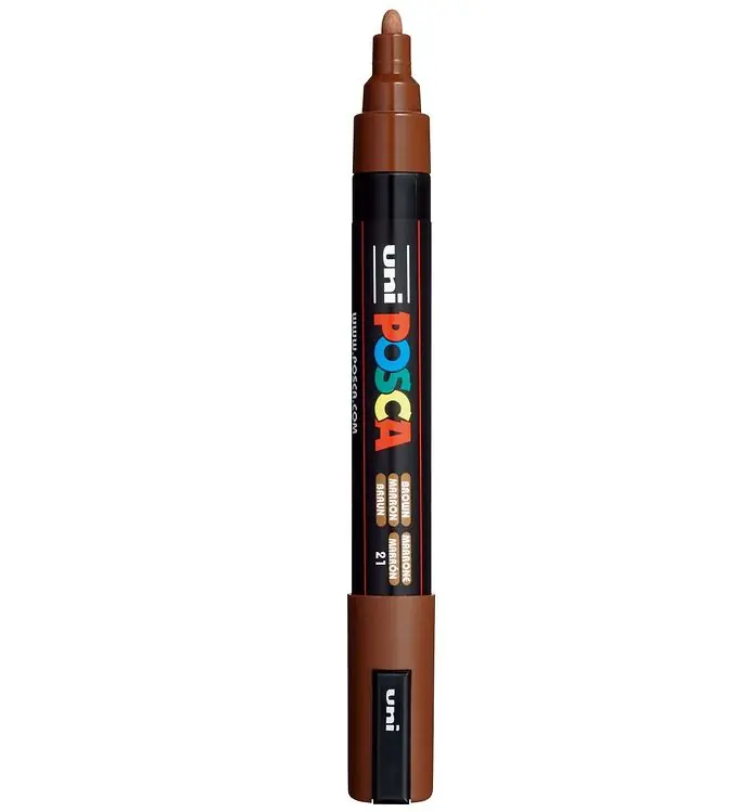 Flitsaanbieding Posca Viltstift - PC-5M - Bruin
