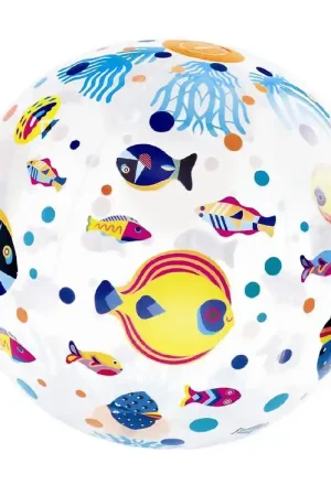 Aanbieding Djeco Strandbal - 35 cm - Vis