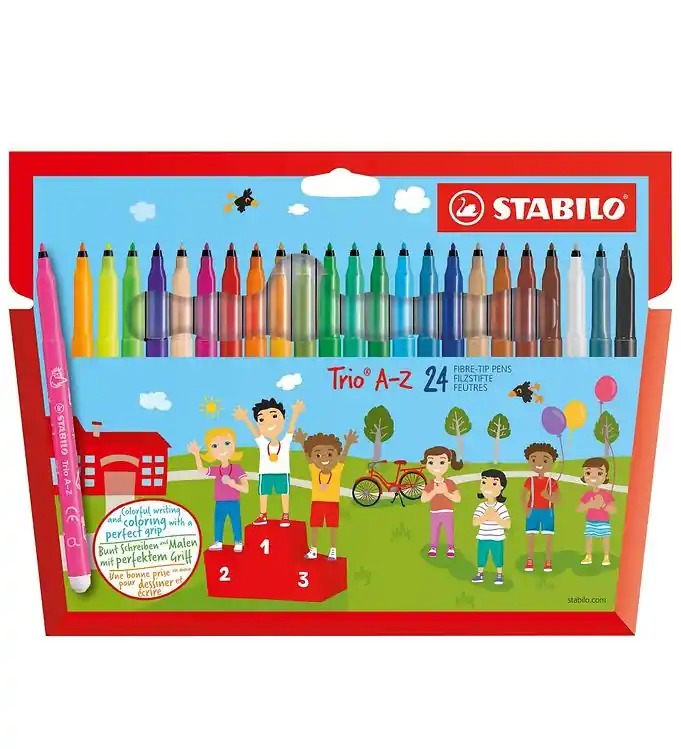 Gecertificeerd Stabilo Markers - Trio A-Z - 24 st. - Multicolour