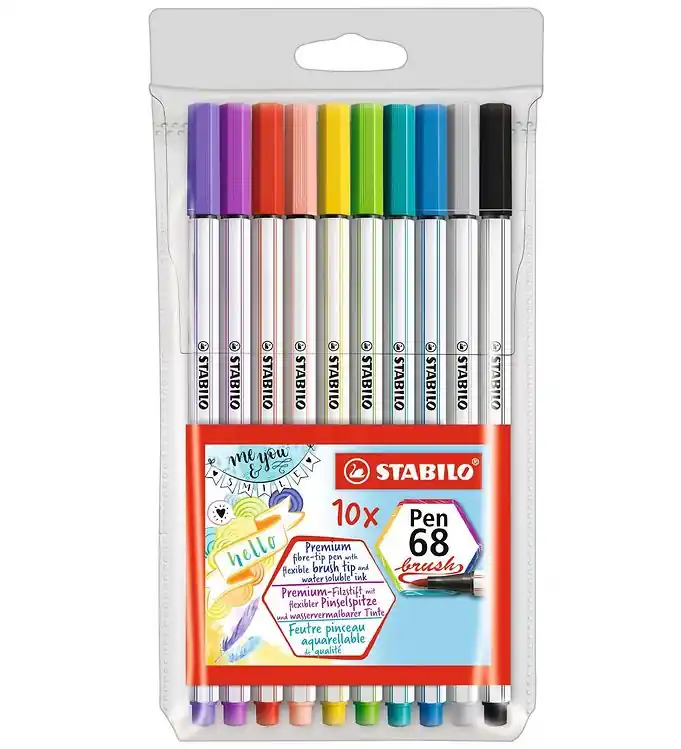 Merkproduct Stabilo Markers - Pen 68 Brush - 10 st. - Multicolour