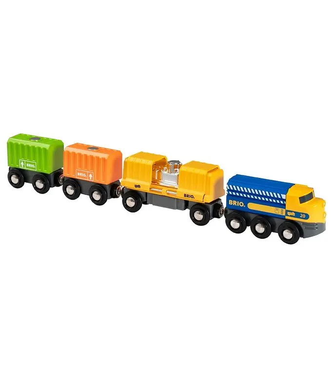 BRIO World Goederentrein m. 3 wagons - Multicolour 33982 Uitverkoop