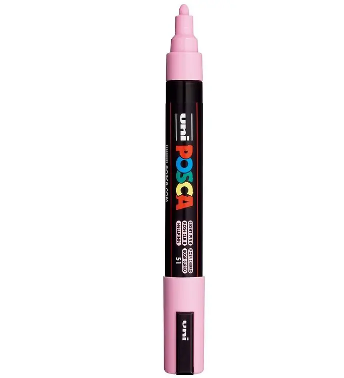 Uitverkoop Posca Viltstift - PC-5M - Licht roze