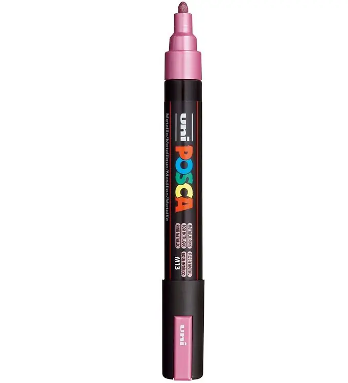 Posca Viltstift - PC-5M - Metallic Roze Gratis Retour