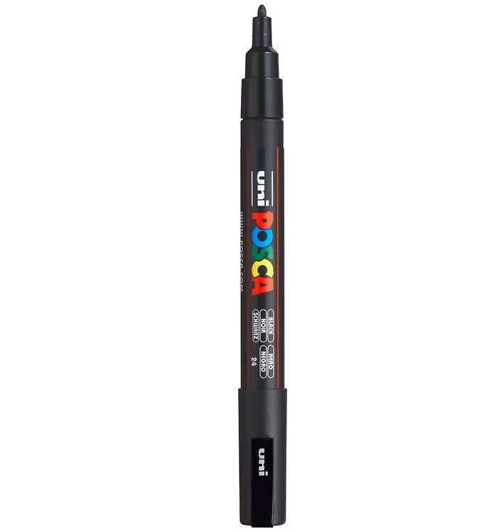 Posca Viltstift - PC-3M - Zwart Direct Beschikbaar