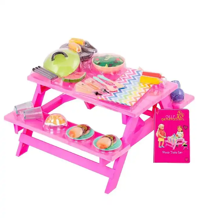 Our Generation Picnicbord m. Accessoires Beperkte Voorraad