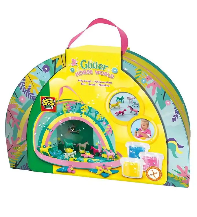 SES Creative Speeldoos m. Speelklei en paarden Gratis Retour