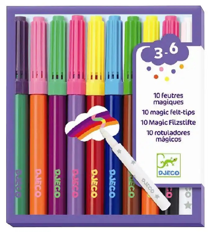 Express Levering Djeco Magische Markers - 10 Kleuren