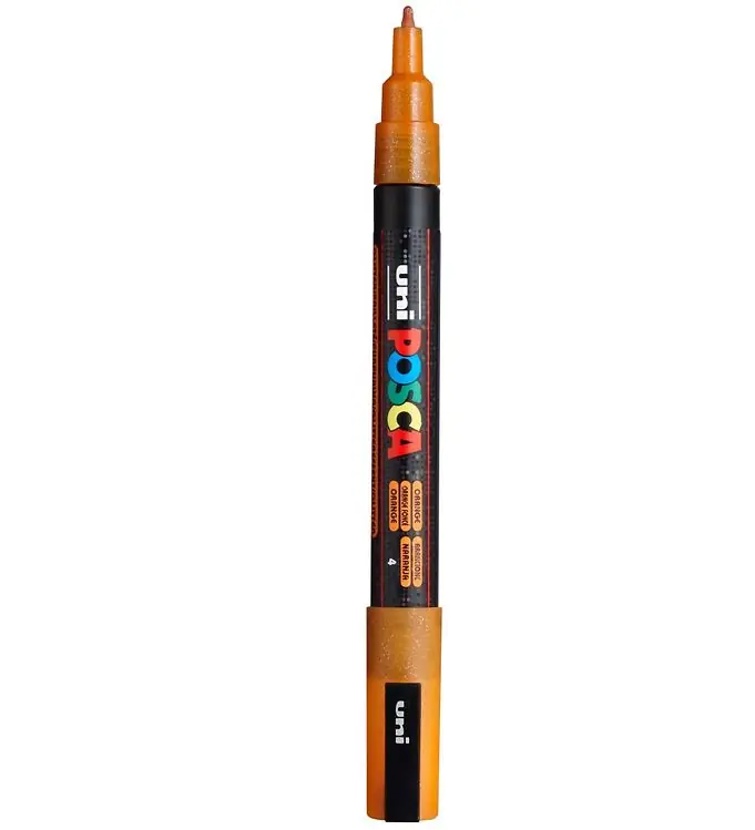 Direct Verzonden Posca Viltstift - PC-3ML - Donker Oranje m. Glitter