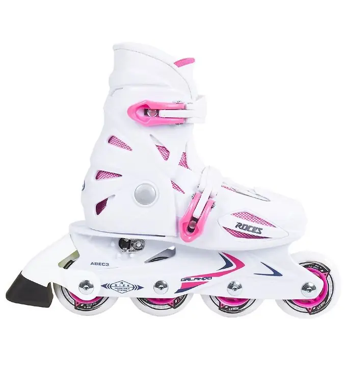 Roces Rolschaatsen - Orlando III - Wit/Roze - Skeelers Korting