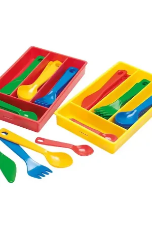 Dantoy Bestekdoos - My Kleine Keuken - 17 Onderdelen - Assorti Exclusieve Aanbieding