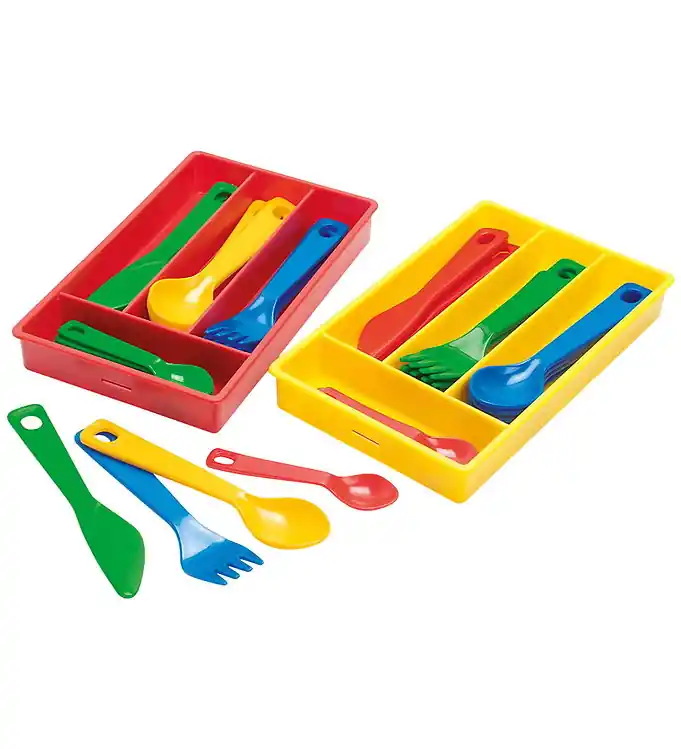 Dantoy Bestekdoos - My Kleine Keuken - 17 Onderdelen - Assorti Exclusieve Aanbieding