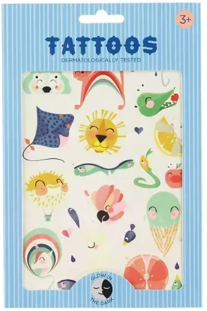 Goedkoop Petit Monkey Tattoos - Lichtgevend - Glanzende Leeuw