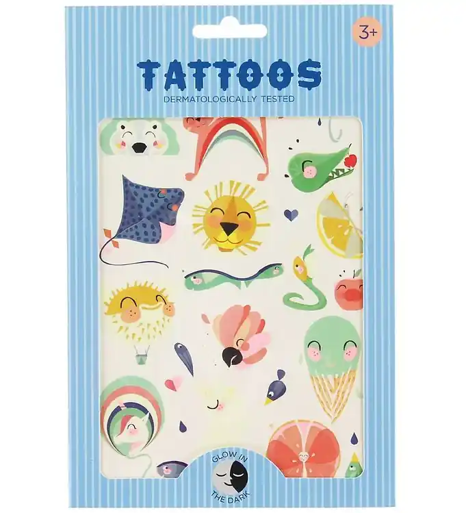 Goedkoop Petit Monkey Tattoos - Lichtgevend - Glanzende Leeuw