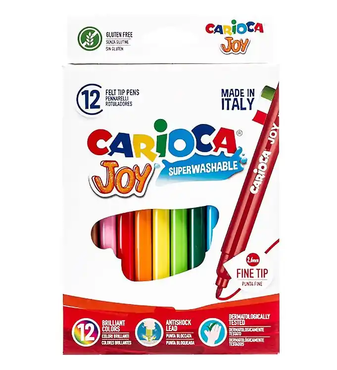 Carioca Fijne punten Markers - 12 stk - Multicolour Betaalbaar