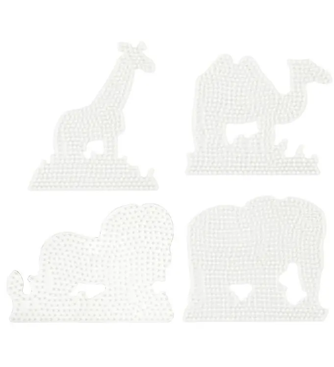 Hama Midi Kralen Mal - 4 stk - Leeuw/Kameel/Olifant/Giraf Korting