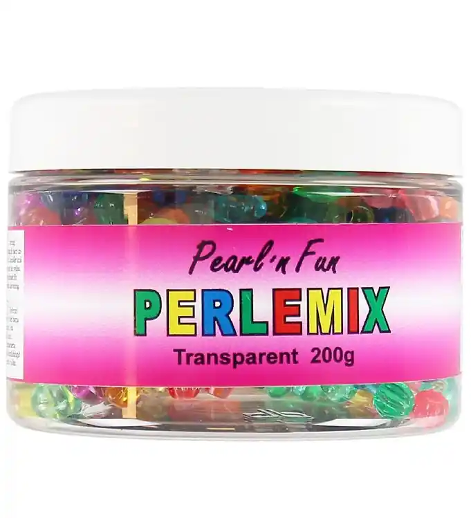 Direct Beschikbaar Pearl'n Fun Kralen - 200 gram - Transparant