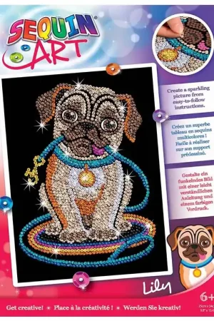 Sequin Art Paillettenkunst - Lily - Mops Veilige Betaling