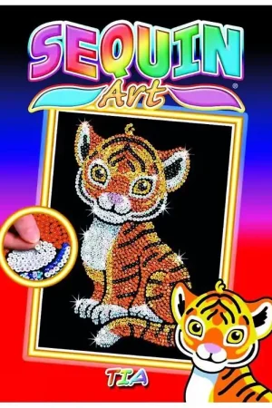 Sequin Art Paillettenkunst - Tia - Tijger Fabrieksprijs