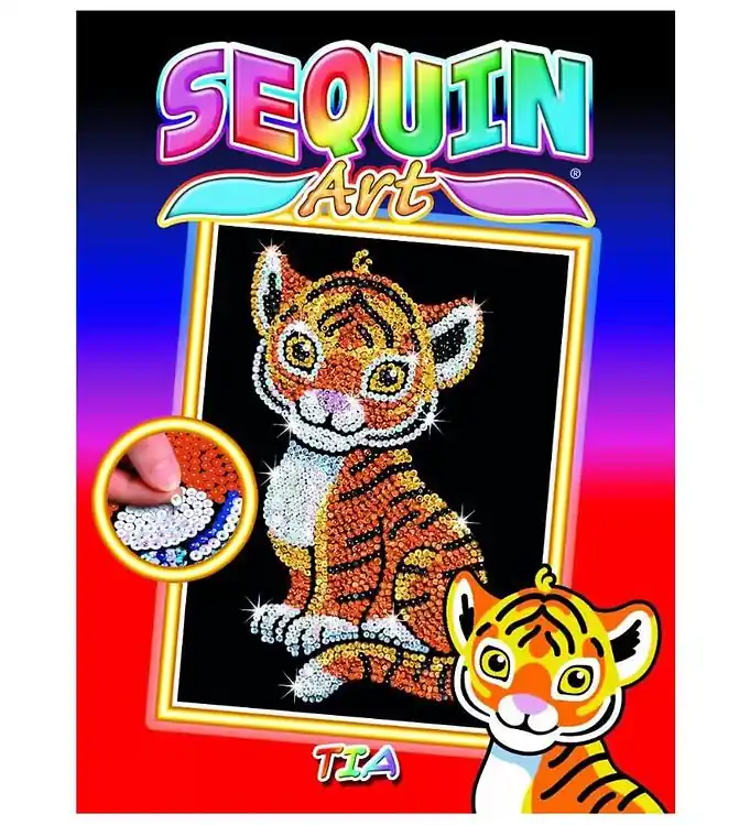 Sequin Art Paillettenkunst - Tia - Tijger Fabrieksprijs
