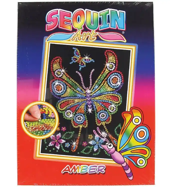 Betrouwbaar Sequin Art Paillettenkunst - Amber - Vlinder
