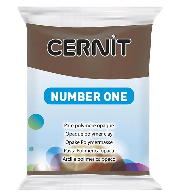 Weekendaanbieding Cernit Polymeer Klei - Number One - Bruin