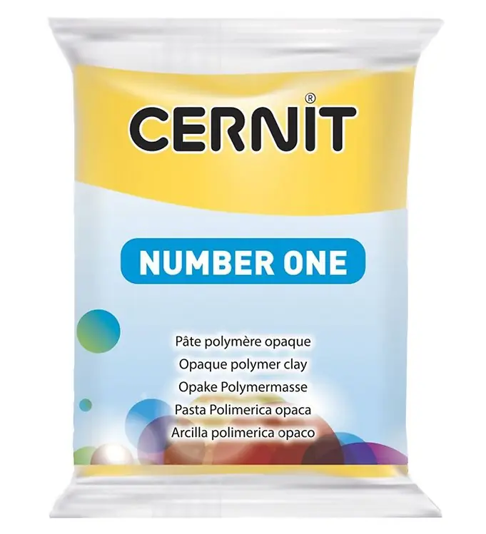 Cernit Polymeer Klei - Number One - Geel Beperkte Voorraad