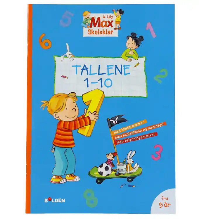 Forlaget Bolden Werkboek - Schoolklaar: Getallen 1-10 - Deens Must-Have