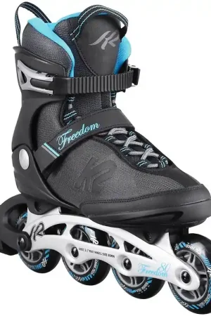 K2 Rolschaatsen - Freedom W - Zwart/Blauw - Skeelers Veilige Betaling