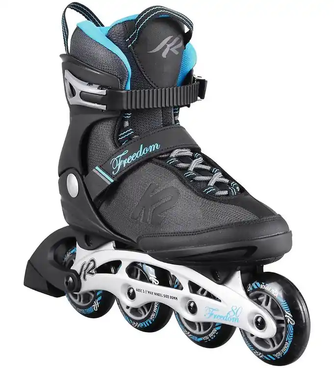 K2 Rolschaatsen - Freedom W - Zwart/Blauw - Skeelers Veilige Betaling