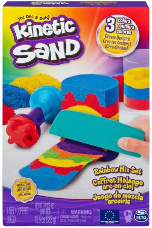 Betaalbaar Kinetic Sand Strandset - 383 gram - Regenboog