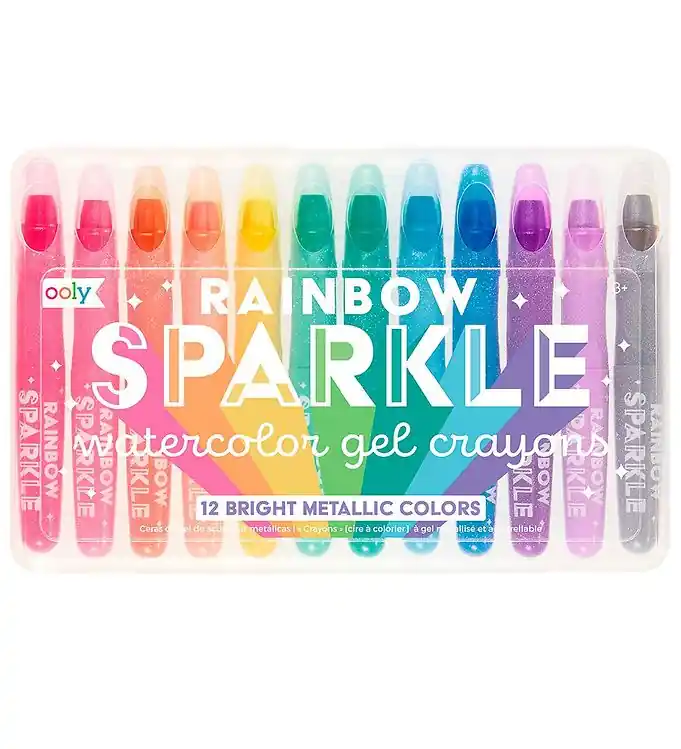 Ooly Kleurpotloden - Aquarel - Rainbow Glinstering - 12 stk Premium
