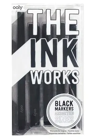 Aanbieding Ooly Markers - De Ink Arbeiders - 5-pack - Zwart