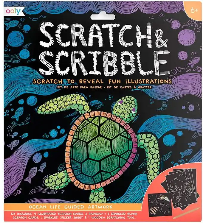 Betaalbaar Ooly Kras Eend Scribble Set - Ocean Life