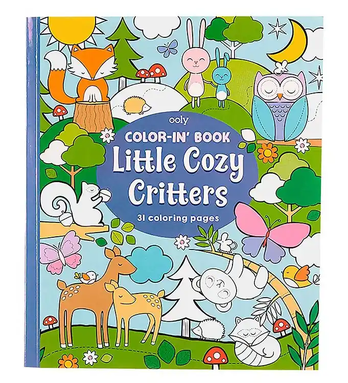 Ooly Kleurboek - Kleine Cozy beestjes Seizoensaanbieding