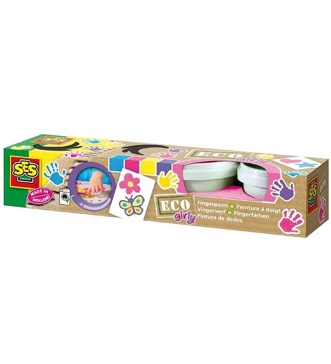 SES Creative Vingerverf - 4x120 ml - Pastel Hete Deal