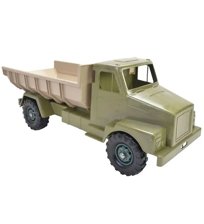 Dantoy Green Boon Vrachtwagen - 70 cm - Diverse aardse kleuren Uitverkoop