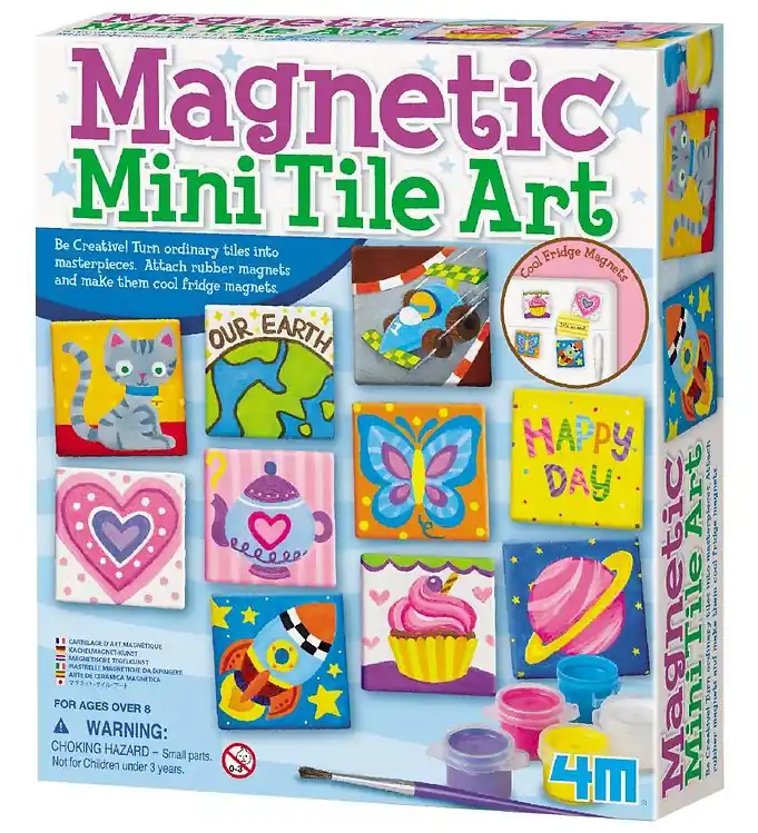 4M Schilder het zelf magneetset - 10 tegels - koelkastmagneet Flitsaanbieding