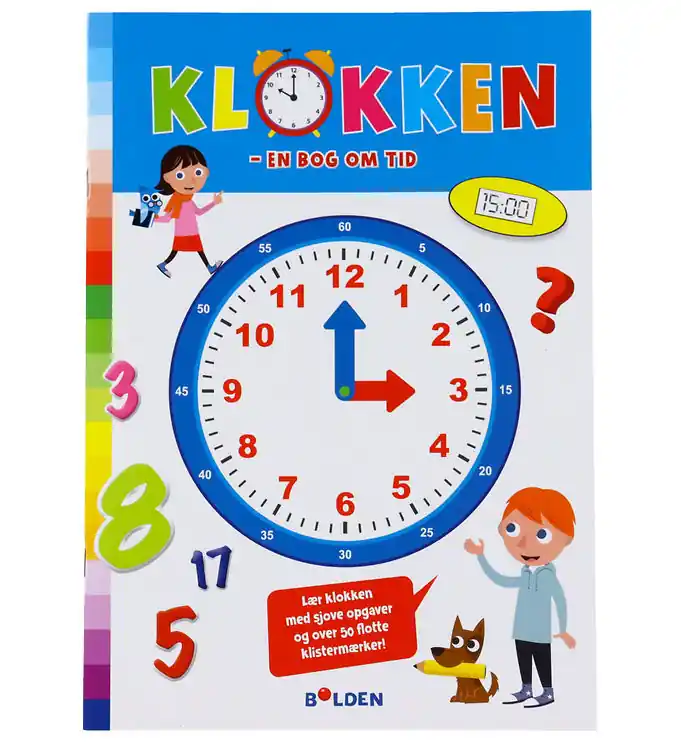 Koop Vandaag Forlaget Bolden Activiteitenboek m. Stickers - De klok - Deens