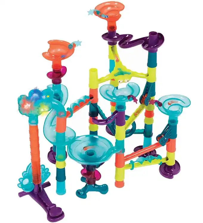 B. toys Knikkerbaan m. Licht/Geluid - 62 Onderdelen - Multicolou Hoge Kwaliteit