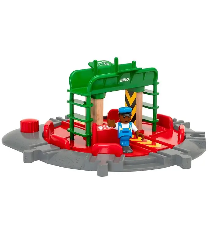 Laatste Versie BRIO World Rotonde m. Figuur - 2 Onderdelen 33476