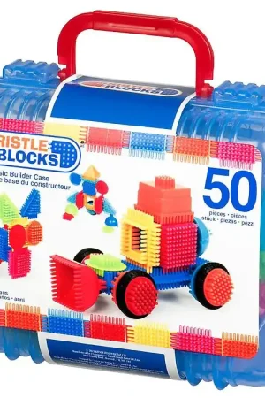 Fabrieksprijs Bristle Blocks Koffer - 50 Onderdelen - Basic Bouwer