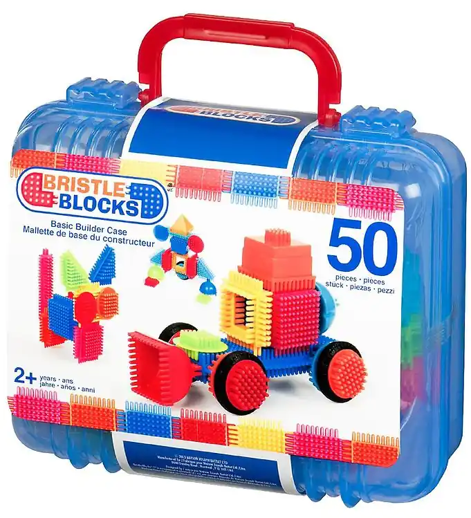 Fabrieksprijs Bristle Blocks Koffer - 50 Onderdelen - Basic Bouwer