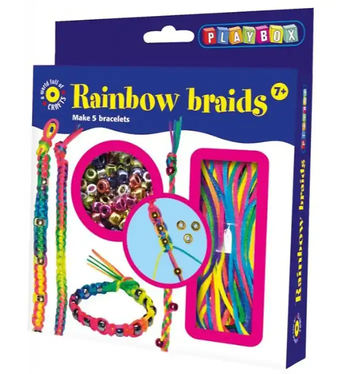 Playbox Armband Set - Gevlecht - 100 stk - Regenboog Exclusieve Aanbieding