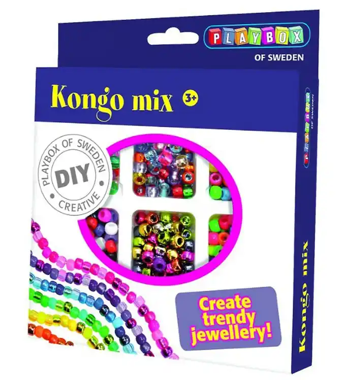 Fabrieksprijs Playbox Kralenset - 480 stk - Kongo Mix
