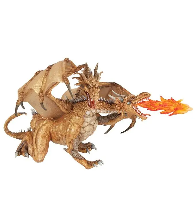 Papo Tweekoppige Goud Draak - l: 24 cm Dagaanbieding