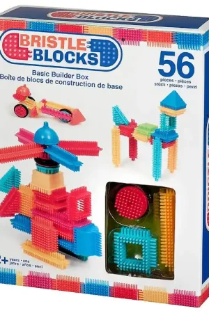 Hete Deal Bristle Blocks Blokken - 56 stk - Basic Bouwer